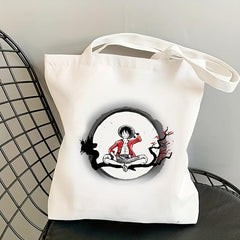 Cartoon Anime Canvas Tote Bag Japanese Style Shoulder Bag