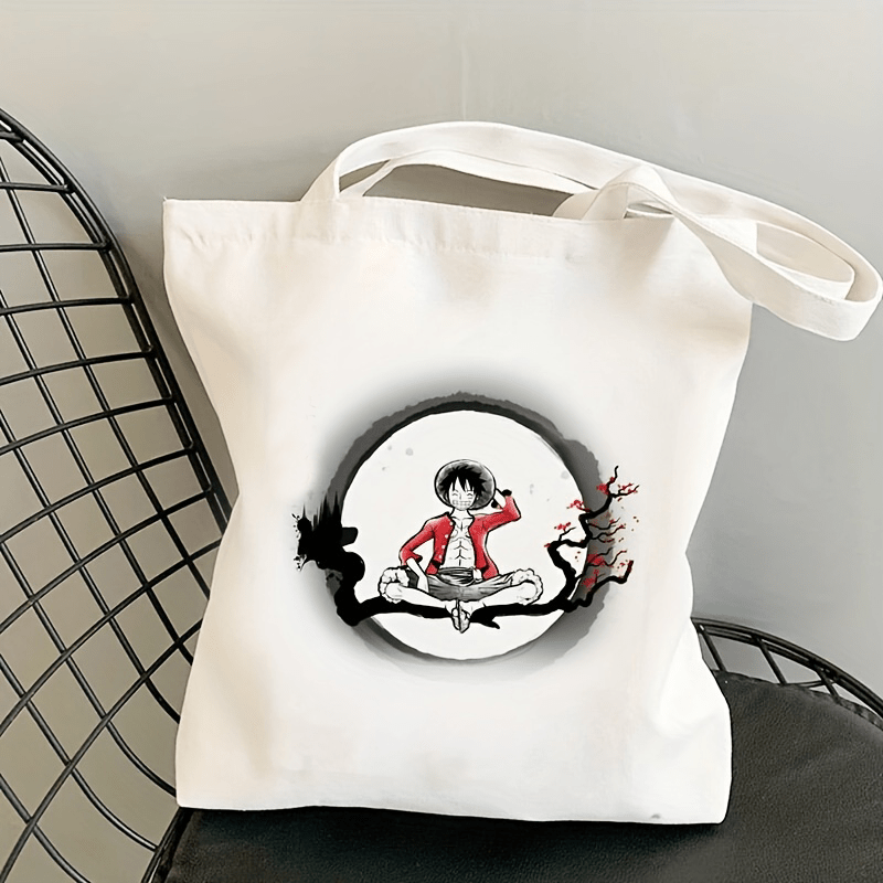 Cartoon Anime Canvas Tote Bag Japanese Style Shoulder Bag