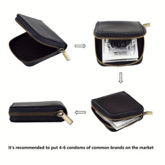 Mini Zipper Coin Purse Leather Credit Card Holder Short Wallet