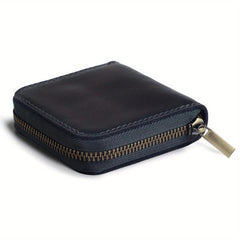 Mini Zipper Coin Purse Leather Credit Card Holder Short Wallet