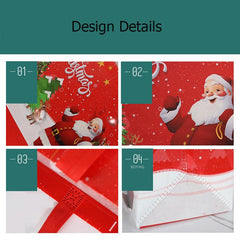 3pcs Christmas Gift Bag Medium Festive Reusable Non Woven Shopping Bag