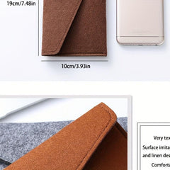 Textured Long Flap Clutch Purse Cell Phone Card Holder