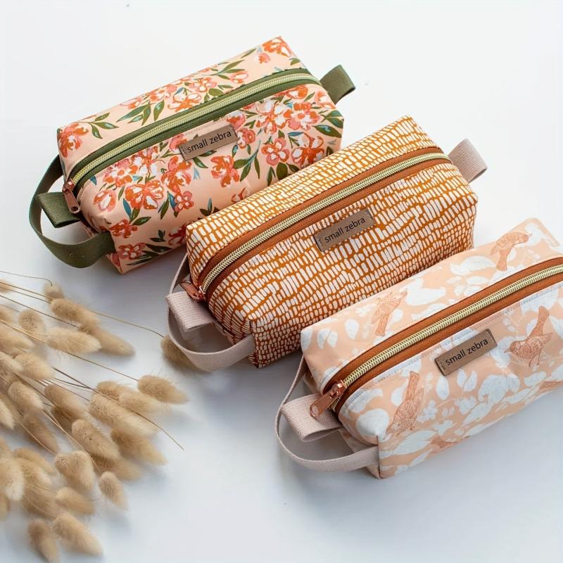 Vintage Pattern Makeup Pouch Zipper Cosmetic Bag