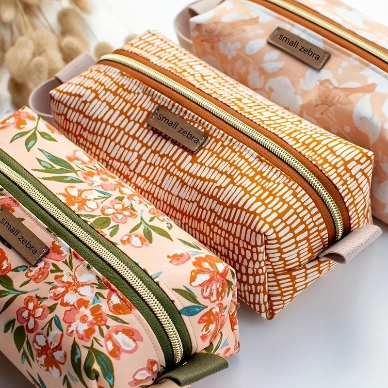 Vintage Pattern Makeup Pouch Zipper Cosmetic Bag