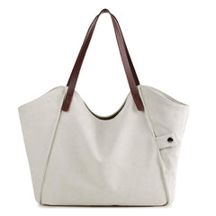 Casual Canvas Tote Bag For Women Large Capacity Shoulder Bag Vintage Hobo Bag