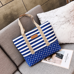 Stripes & Star Pattern Tote Bag Shoulder Handbag for Independence