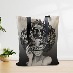 Beauty Pattern Canvas Shoulder Bag Lightweight Handbag
