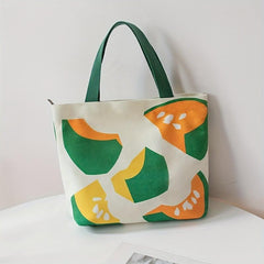 Cartoon Print Satchel Bag All Match Handbag Versatile Storage Bag