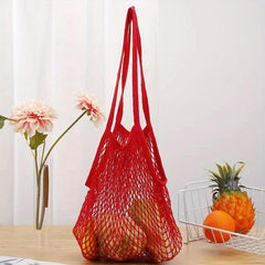 Net Bag Grocery Store Shopping Bag Cotton Large Capacity Spring Outing Camping