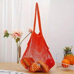 Net Bag Grocery Store Shopping Bag Cotton Large Capacity Spring Outing Camping