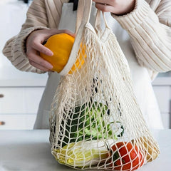 Net Bag Grocery Store Shopping Bag Cotton Large Capacity Spring Outing Camping