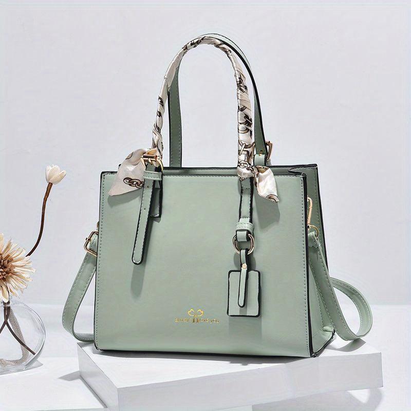Shoulder Bag Scarf Decor Crossbody Bag