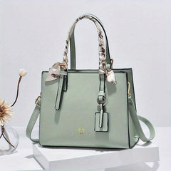 Shoulder Bag Scarf Decor Crossbody Bag