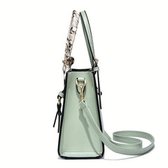 Shoulder Bag Scarf Decor Crossbody Bag