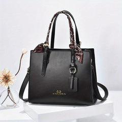 Shoulder Bag Scarf Decor Crossbody Bag