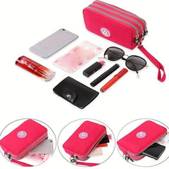 Mini Letter Patch Decor Wallet Clutch Purse