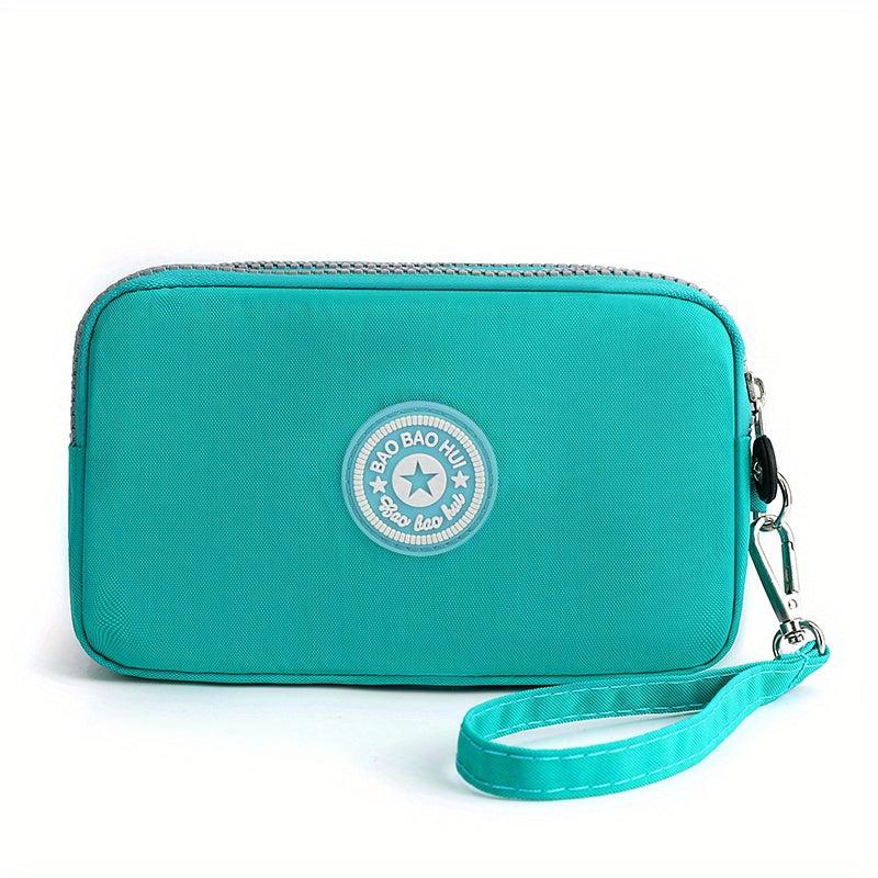 Mini Letter Patch Decor Wallet Clutch Purse
