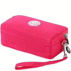 Mini Letter Patch Decor Wallet Clutch Purse