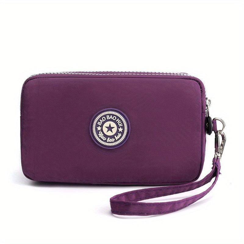 Mini Letter Patch Decor Wallet Clutch Purse