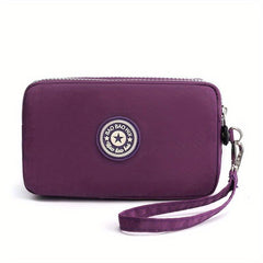 Mini Letter Patch Decor Wallet Clutch Purse