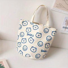 Cartoon Animal Pattern Storage Handbag Lightweight Satchel Bag