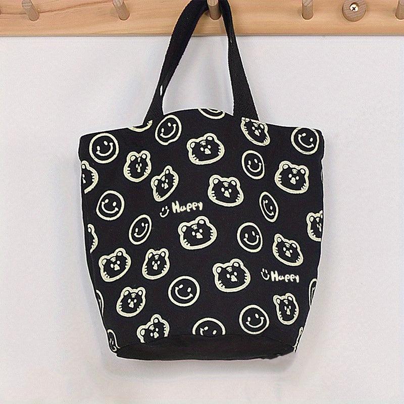 Cartoon Animal Pattern Storage Handbag Lightweight Satchel Bag