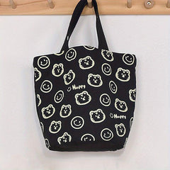 Cartoon Animal Pattern Storage Handbag Lightweight Satchel Bag