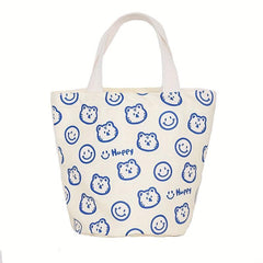 Cartoon Animal Pattern Storage Handbag Lightweight Satchel Bag