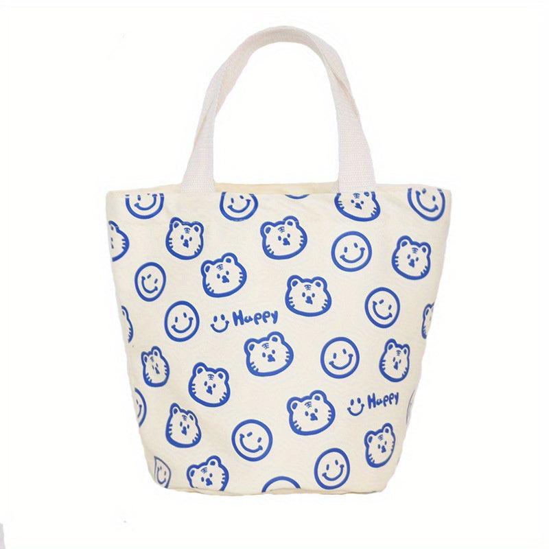 Cartoon Animal Pattern Storage Handbag Lightweight Satchel Bag