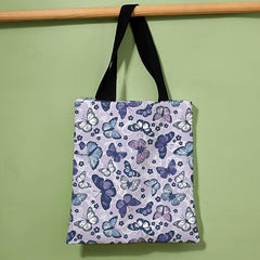 Butterfly Print Shoulder Bag Lightweight All Match Storage Bag