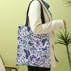 Butterfly Print Shoulder Bag Lightweight All Match Storage Bag