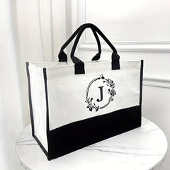 Large Capacity Canvas Tote Bag Lightweight Satchel Shoulder Bag