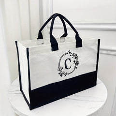 Large Capacity Canvas Tote Bag Lightweight Satchel Shoulder Bag
