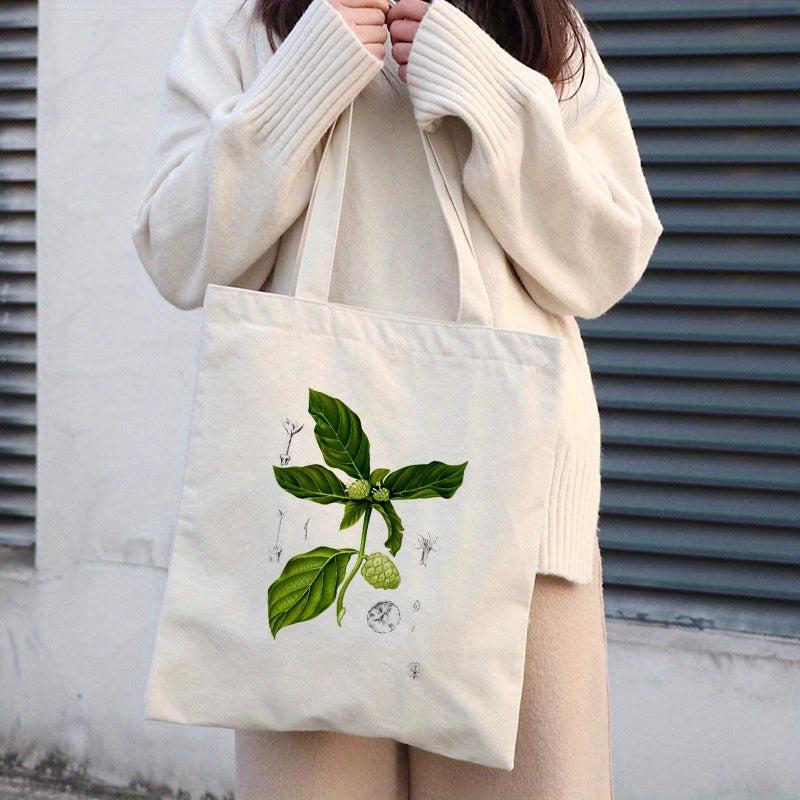 Floral Girl Tote Bag Eco Shoulder Reusable Grocery Shopping