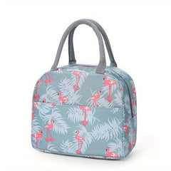 Cartoon Pattern Zipper Storage Handbag Lightweight Lun Bag For Work