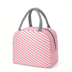 Cartoon Pattern Zipper Storage Handbag Lightweight Lun Bag For Work