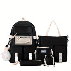 5pcs Backpack Crossbody Bag Set for Students