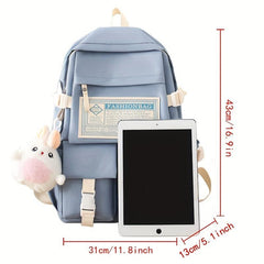 5pcs Backpack Crossbody Bag Set for Students