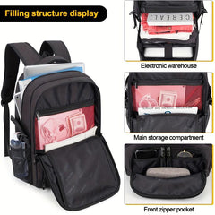 Men's Business Travel Notebook Backpack USB Charging Interface
