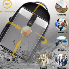 Men's Business Travel Notebook Backpack USB Charging Interface