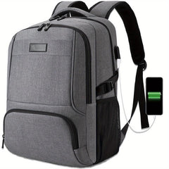 Men's Business Travel Notebook Backpack USB Charging Interface