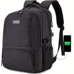 Men's Business Travel Notebook Backpack USB Charging Interface