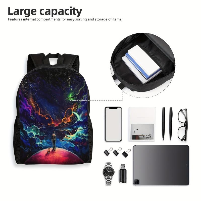 Starry Sky Universe Pattern Backpack for Men