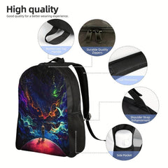 Starry Sky Universe Pattern Backpack for Men