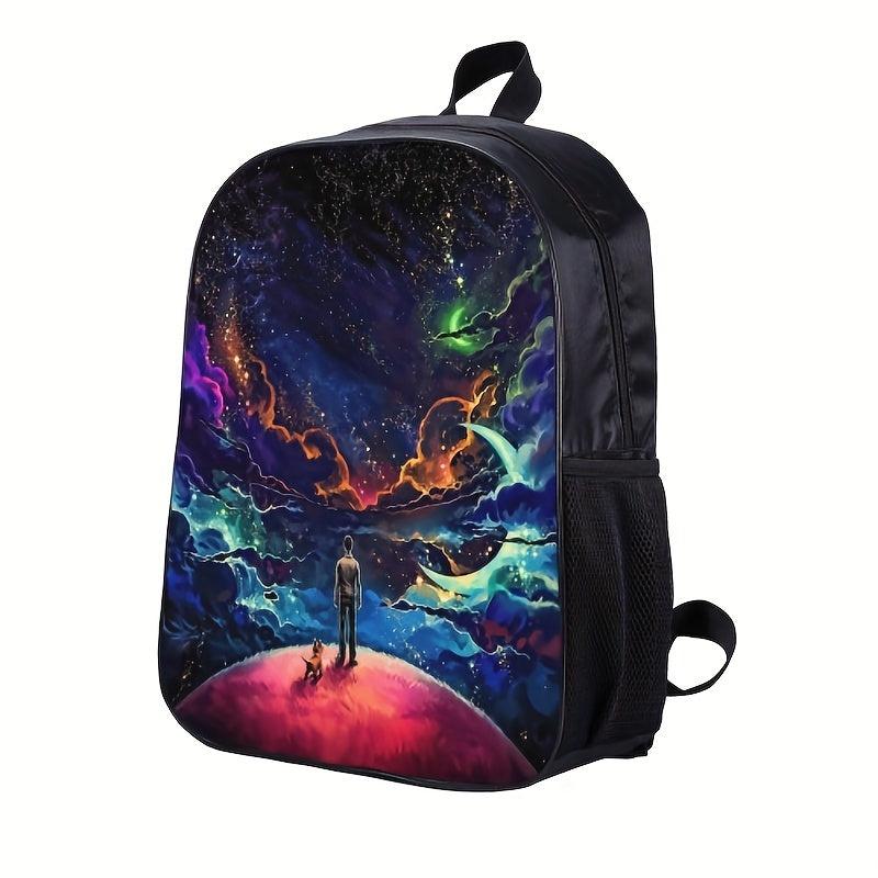 Starry Sky Universe Pattern Backpack for Men
