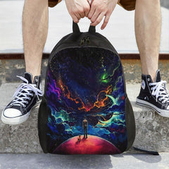 Starry Sky Universe Pattern Backpack for Men