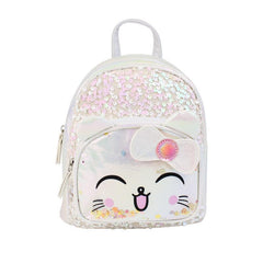 Kitten Shape Backpack With Colorful Sequins for Kids