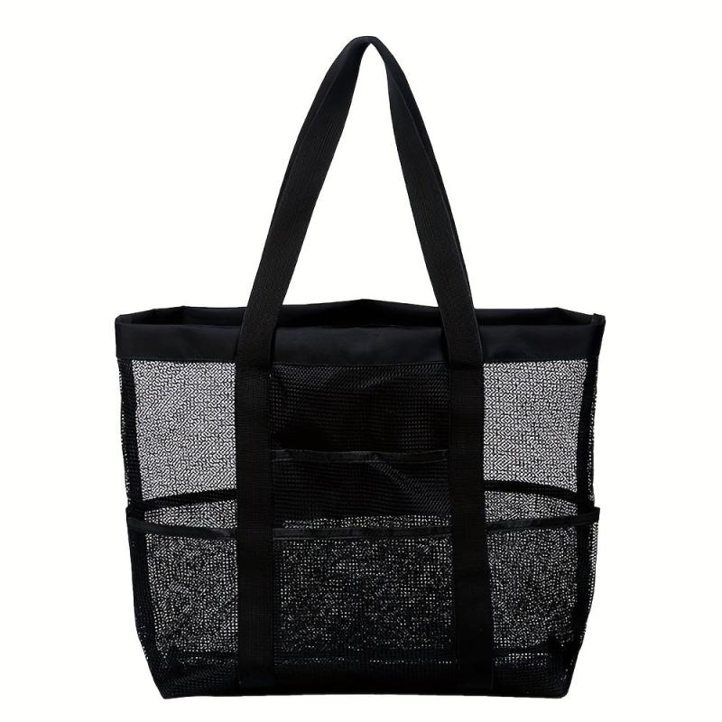 Mesh One Shoulder Beach Bag Portable Storage Bag