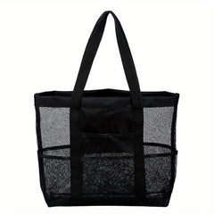 Mesh One Shoulder Beach Bag Portable Storage Bag