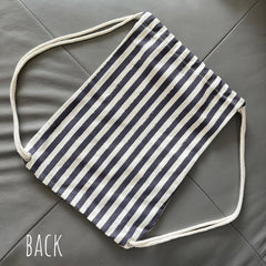 Strip Print Casual Backpack & Purse
